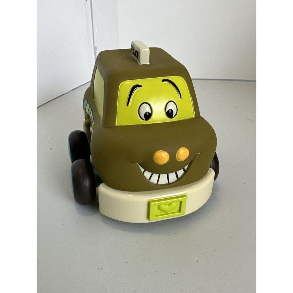 Just b-byou pullback &go soft play olive green taxi cab toy
